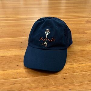 Disney Pixar Toy Story 4 Forky navy embroidered hat cap adjustable Velcro